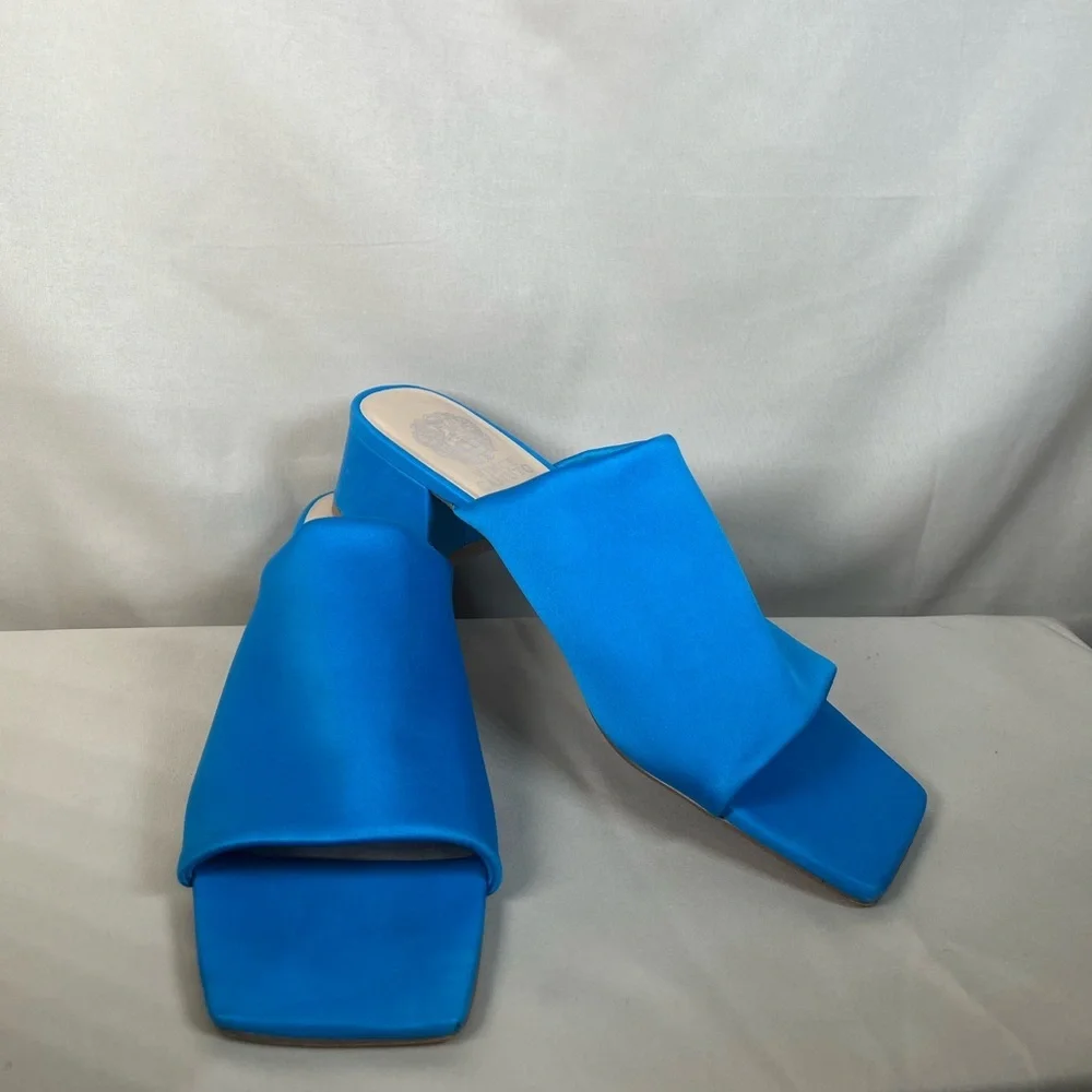 Vince Camuto Vibrant Blue Mules - Picture 1 of 12